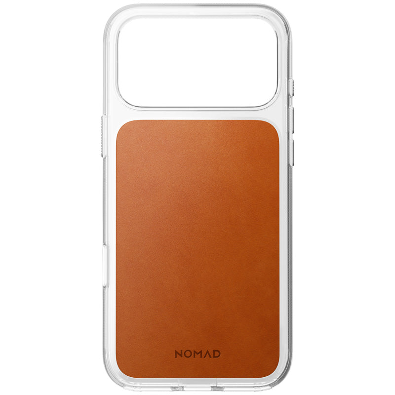 Funda Clear Leather Horween iPhone 18 Pro Max Saddle