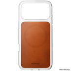 Funda Clear Leather Horween iPhone 18 Pro Max Saddle