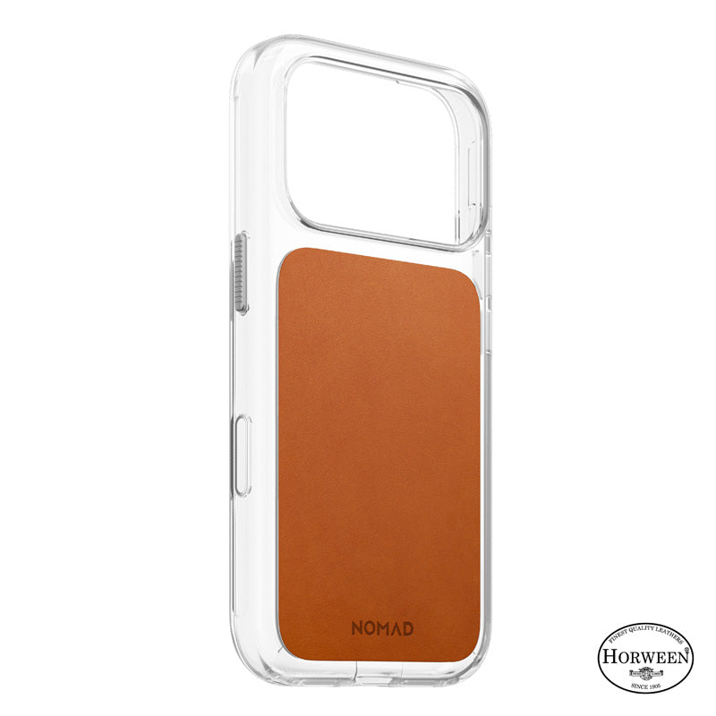 Funda Clear de cuero Horween iPhone 18 Pro / iPhone 17 Pro Saddle