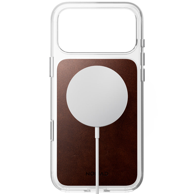 Funda Clear Leather Horween iPhone 18 Pro Max / 17 Pro Max Rustic Brown