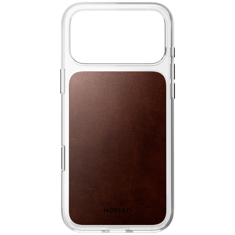Funda Clear Leather Horween iPhone 18 Pro Max / 17 Pro Max Rustic Brown
