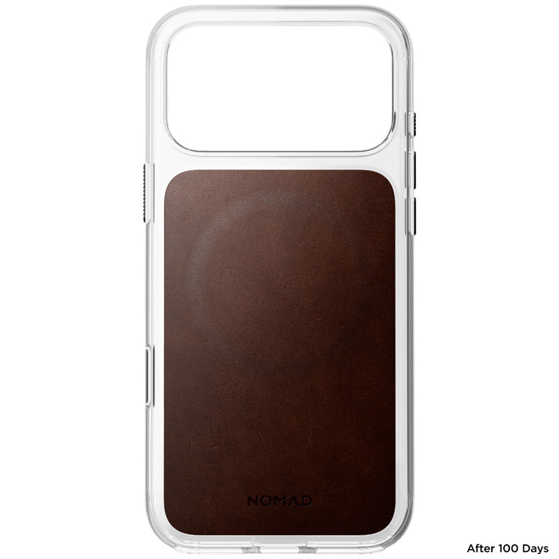 Funda Clear Leather Horween iPhone 18 Pro Max / 17 Pro Max Rustic Brown