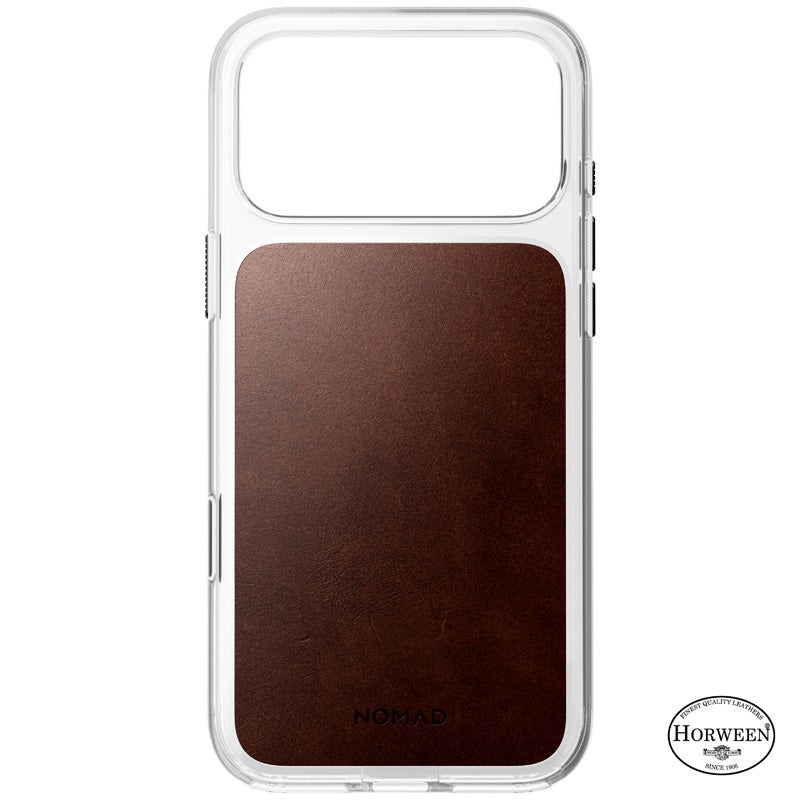 Funda Clear Leather Horween iPhone 18 Pro Max / 17 Pro Max Rustic Brown