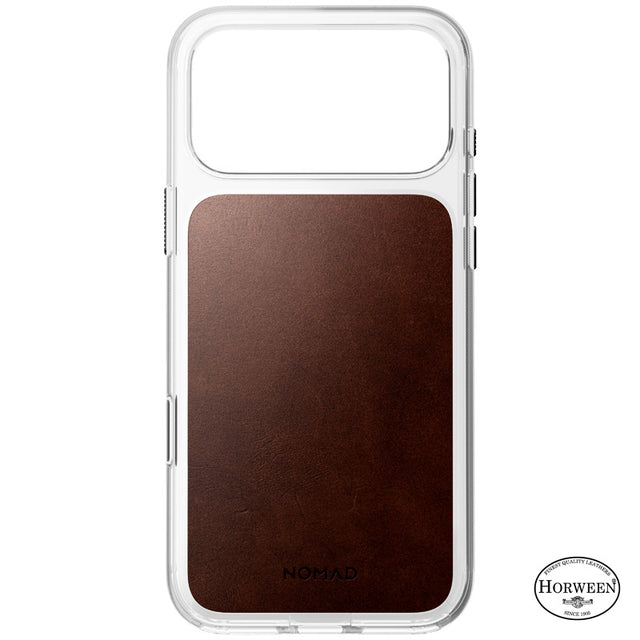 Funda Clear Leather Horween iPhone 18 Pro Max / 17 Pro Max Rustic Brown