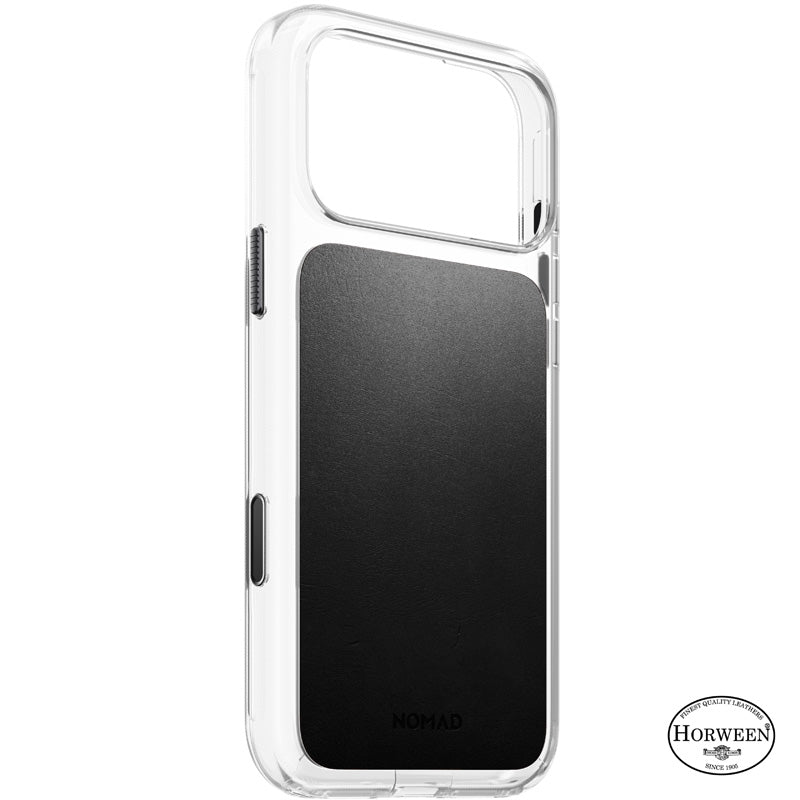 Funda Clear Leather Horween iPhone 18 Pro Max / 17 Pro Max Negro