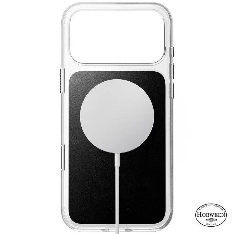 Funda Clear Leather Horween iPhone 18 Pro Max / 17 Pro Max Negro