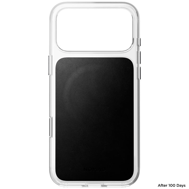 Funda Clear Leather Horween iPhone 18 Pro Max / 17 Pro Max Negro