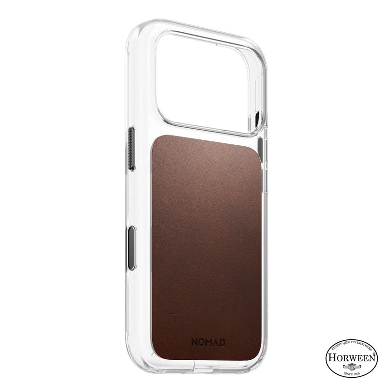 Funda Clear Leather Horween iPhone 18 Pro / iPhone 17 Pro Rustic Brown