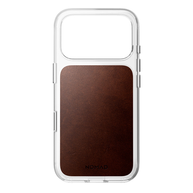 Funda Clear Leather Horween iPhone 18 Pro / iPhone 17 Pro Rustic Brown