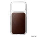Funda Clear Leather Horween iPhone 18 Pro / iPhone 17 Pro Rustic Brown