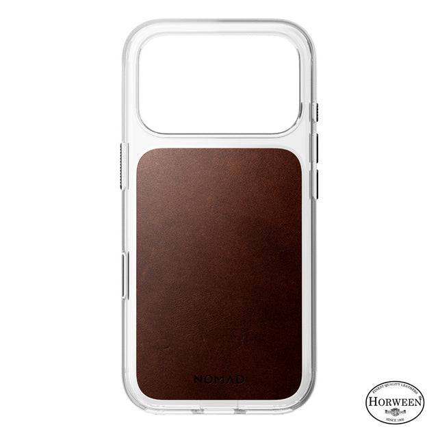 Funda Clear Leather Horween iPhone 18 Pro / iPhone 17 Pro Rustic Brown