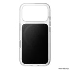 Funda transparente de cuero Horween iPhone 18 Pro / iPhone 17 Pro Negro