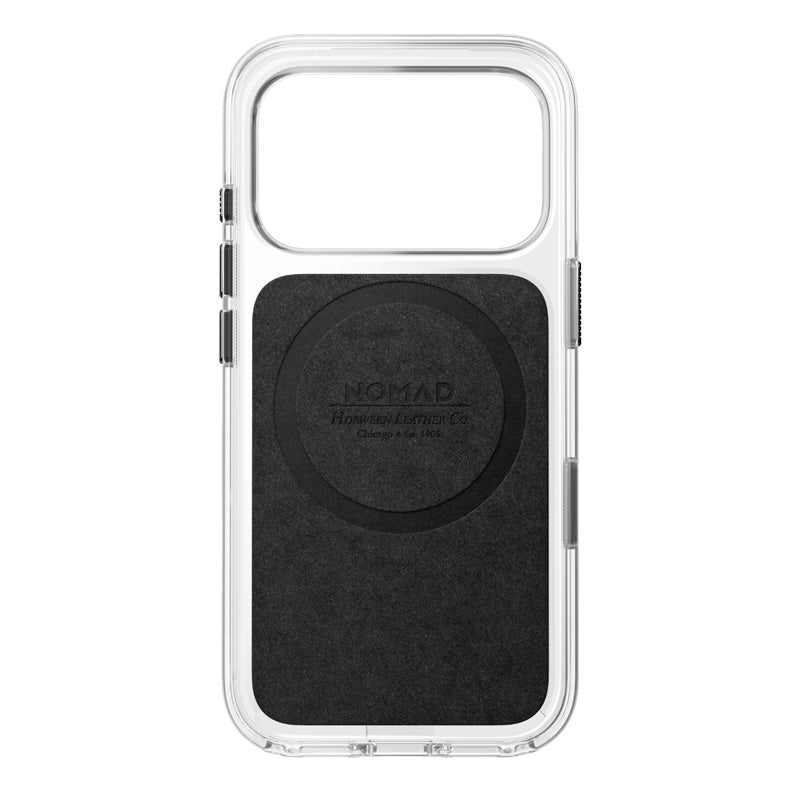 Funda transparente de cuero Horween iPhone 18 Pro / iPhone 17 Pro Negro