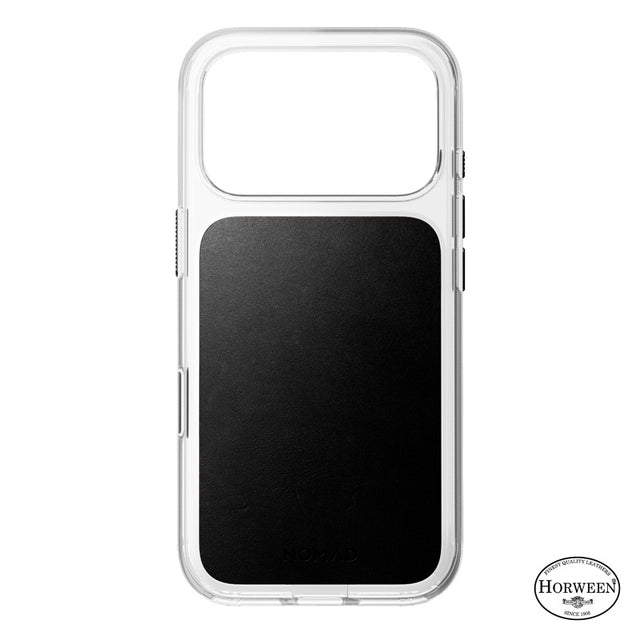Funda transparente de cuero Horween iPhone 18 Pro / iPhone 17 Pro Negro