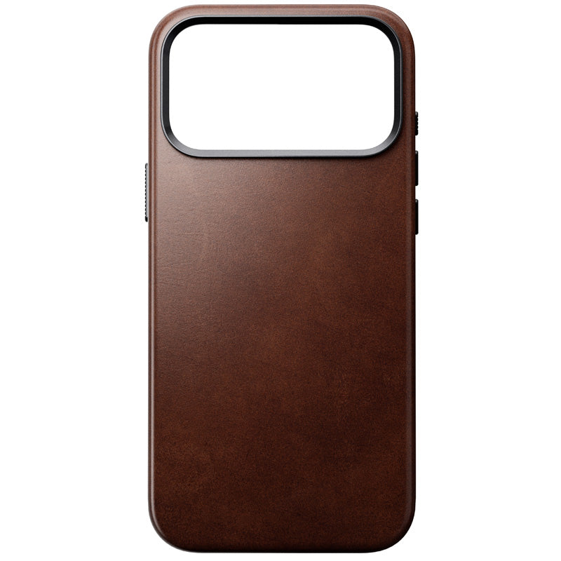 Funda de piel Horween tradicional iPhone 18 Pro Max Rustic Brown