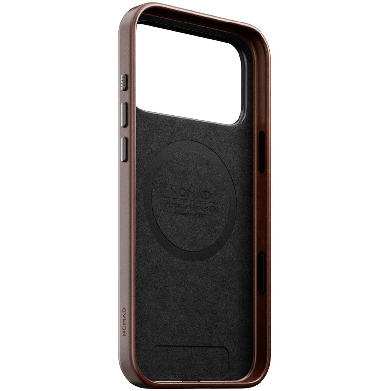 Funda de piel Horween tradicional iPhone 18 Pro Max Rustic Brown