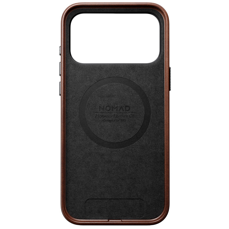 Funda de piel Horween tradicional iPhone 18 Pro Max Rustic Brown
