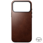 Funda de piel Horween tradicional iPhone 18 Pro Max Rustic Brown