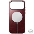 Funda Traditional Horween de cuero iPhone 18 Pro Max Burgundy
