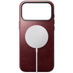 Funda Traditional Horween de cuero iPhone 18 Pro Max Burgundy