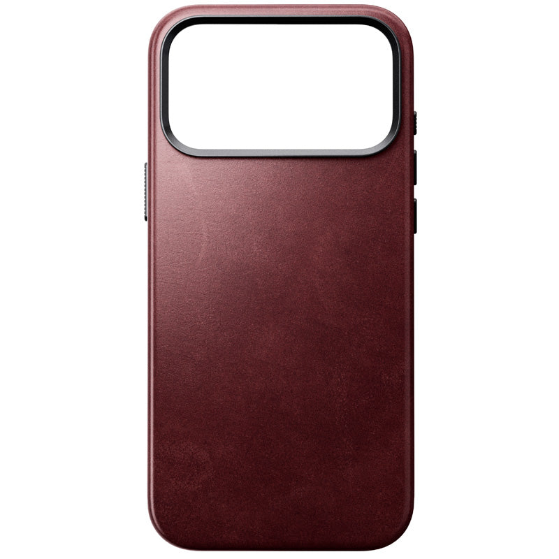 Funda Traditional Horween de cuero iPhone 18 Pro Max Burgundy