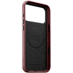 Funda Traditional Horween de cuero iPhone 18 Pro Max Burgundy