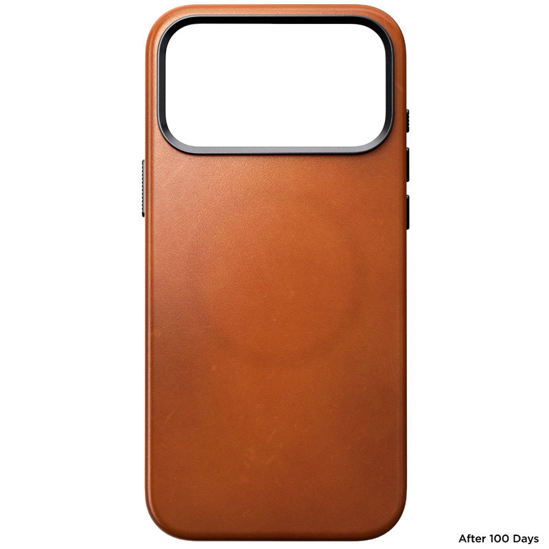 Funda de Cuero Horween Tradicional iPhone 18 Pro Max Saddle