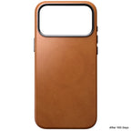 Funda Traditional de cuero Nomad iPhone 18 Pro Max English Tan