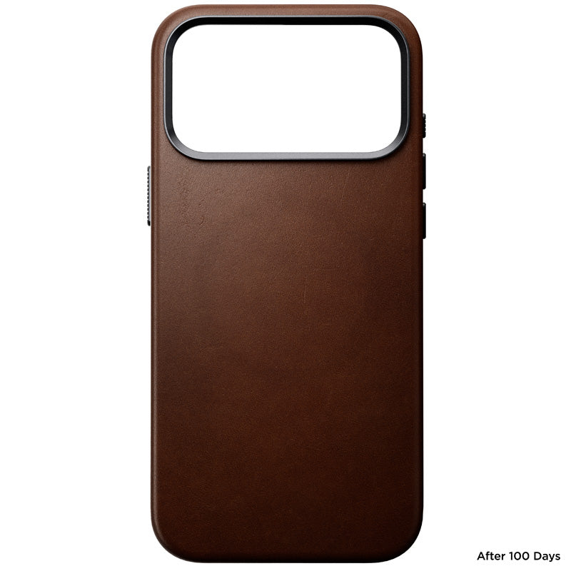 Funda de cuero Nomad Traditional iPhone 18 Pro Max Rustic Brown