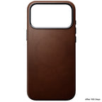 Funda de cuero Nomad Traditional iPhone 18 Pro Max Rustic Brown