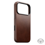 Funda tradicional de cuero Horween iPhone 18 Pro Rustic Brown