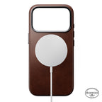 Funda tradicional de cuero Horween iPhone 18 Pro Rustic Brown