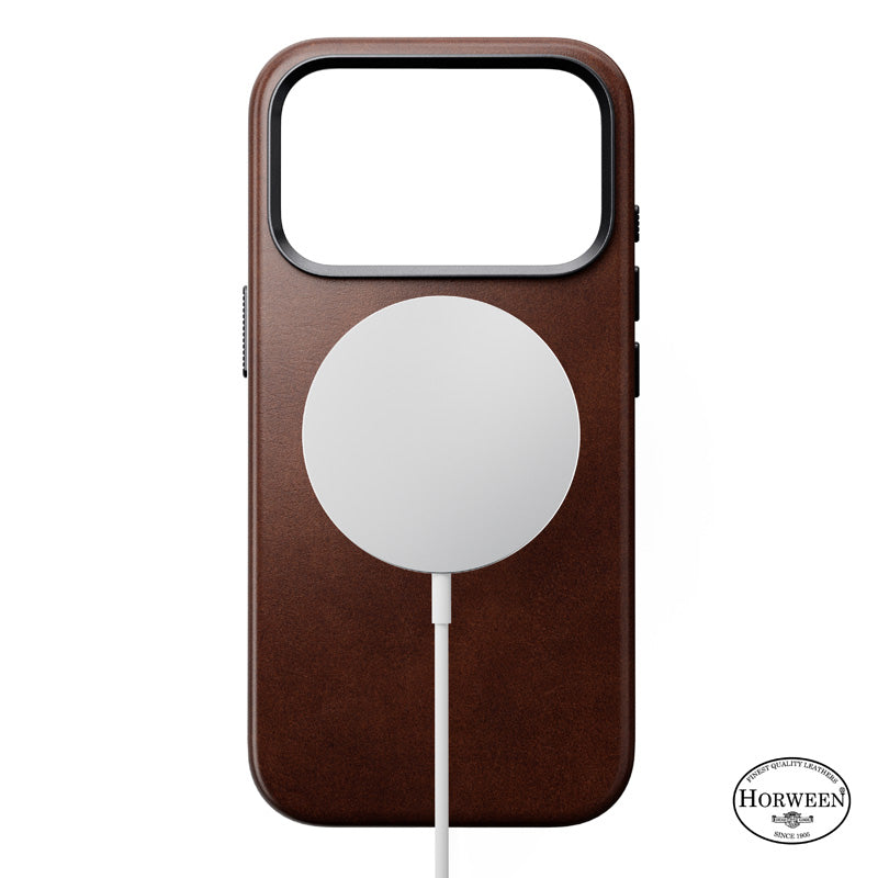 Funda tradicional de cuero Horween iPhone 18 Pro Rustic Brown