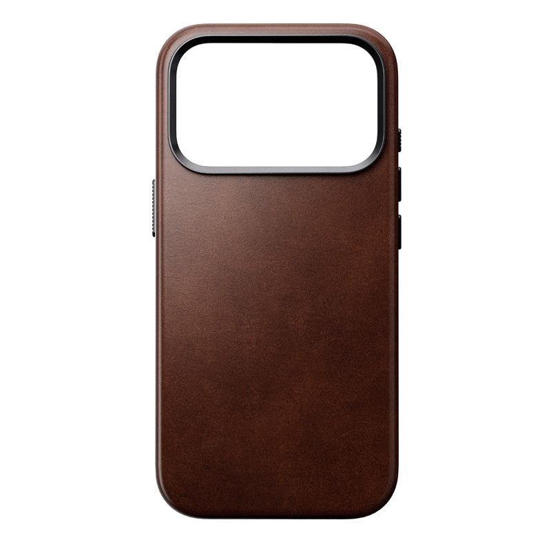 Funda tradicional de cuero Horween iPhone 18 Pro Rustic Brown