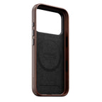 Funda tradicional de cuero Horween iPhone 18 Pro Rustic Brown