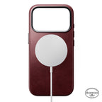 Funda de piel Horween Traditional iPhone 18 Pro Burgundy