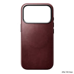 Funda de piel Horween Traditional iPhone 18 Pro Burgundy