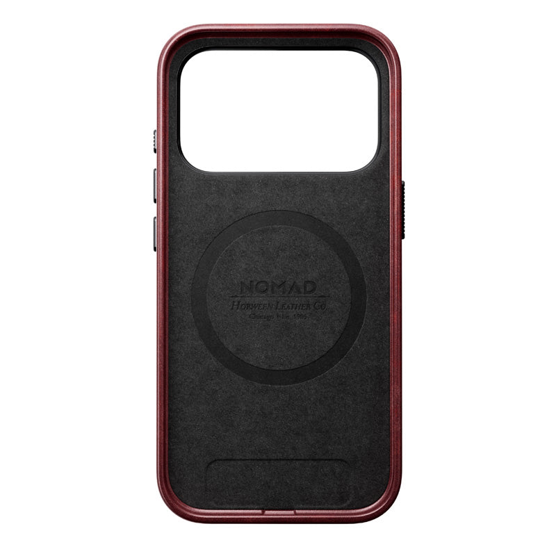 Funda de piel Horween Traditional iPhone 18 Pro Burgundy