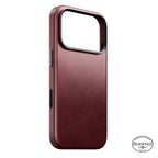 Funda de piel Horween Traditional iPhone 18 Pro Burgundy
