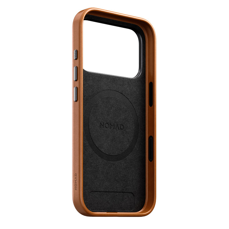 Funda Traditional de cuero Nomad iPhone 18 Pro English Tan