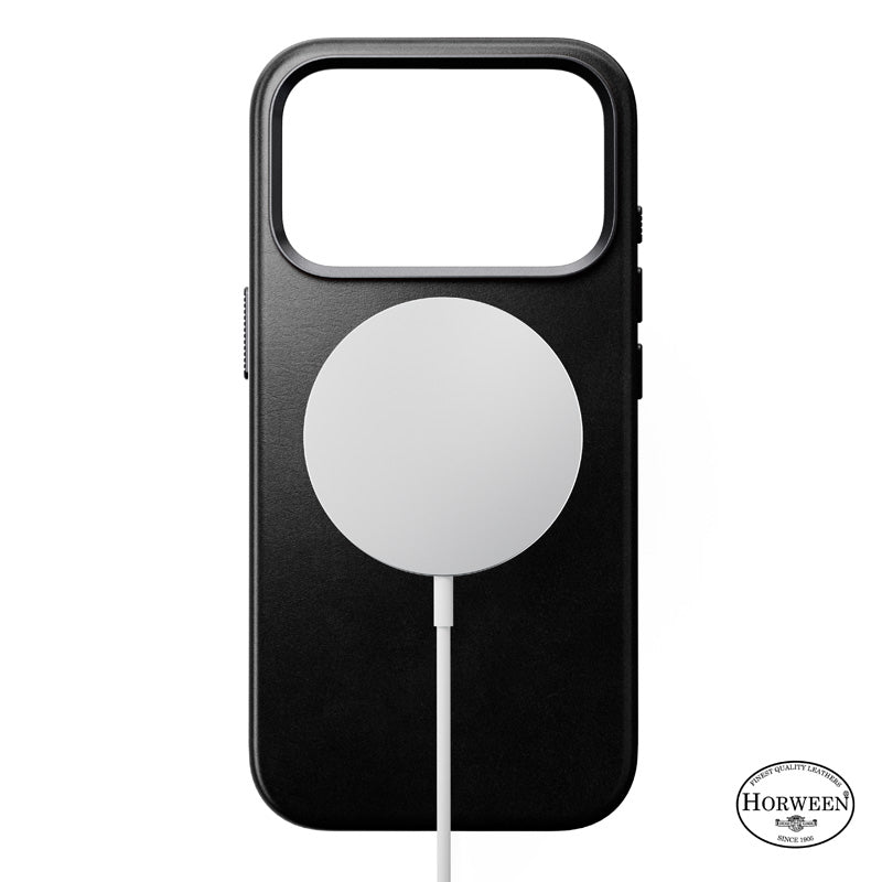 Funda Traditional de cuero Horween iPhone 18 Pro Negro