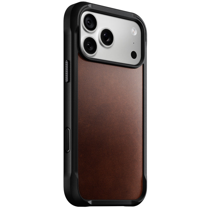 Funda Rugged de cuero iPhone 18 Pro Max / 17 Pro Max Rustic Brown