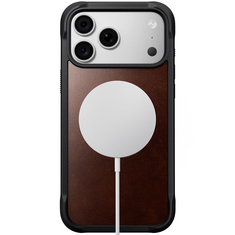 Funda Rugged de cuero iPhone 18 Pro Max / 17 Pro Max Rustic Brown