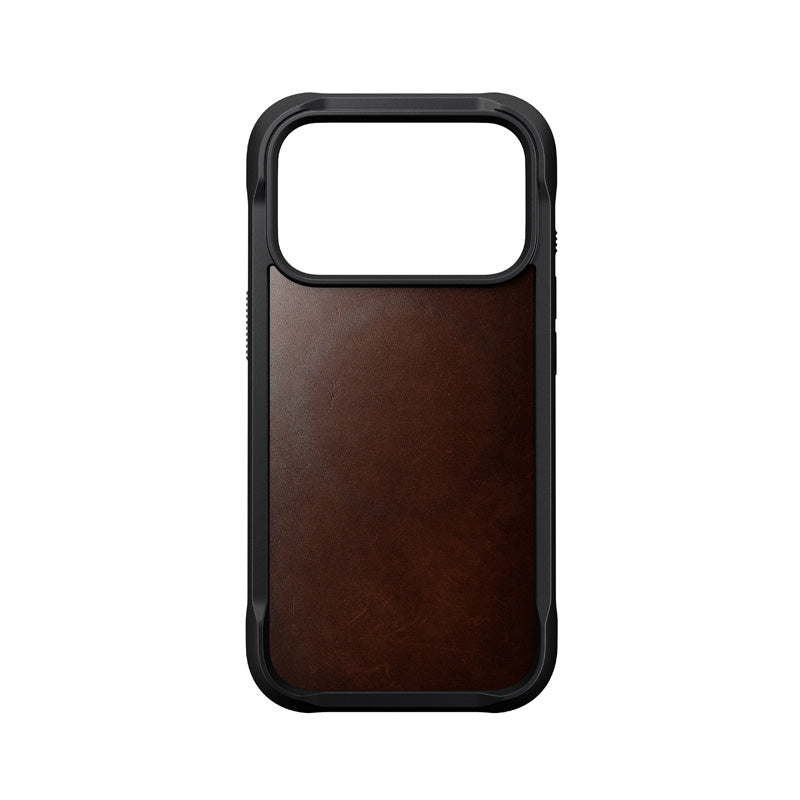 Funda Rugged de cuero iPhone 18 Pro / 17 Pro Rustic Brown