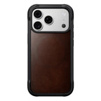 Funda Rugged de cuero iPhone 18 Pro / 17 Pro Rustic Brown
