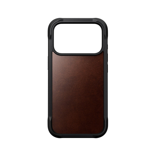 Funda Rugged de cuero iPhone 18 Pro / 17 Pro Rustic Brown
