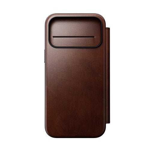 Folio de Cuero Modern Horween iPhone 18 Pro Max / 17 Pro Max Rustic Brown