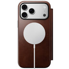 Folio de Cuero Modern Horween iPhone 18 Pro Max / 17 Pro Max Rustic Brown