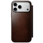 Folio de Cuero Modern Horween iPhone 18 Pro Max / 17 Pro Max Rustic Brown