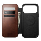 Folio de Cuero Modern Horween iPhone 18 Pro Max / 17 Pro Max Rustic Brown